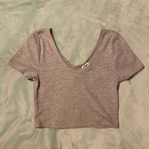 Tokyo Darling Grey Crop Top